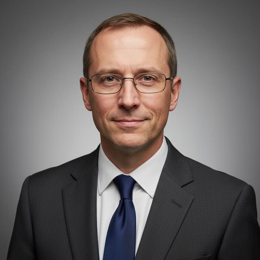 Professional accountant headshot of a man in a suit