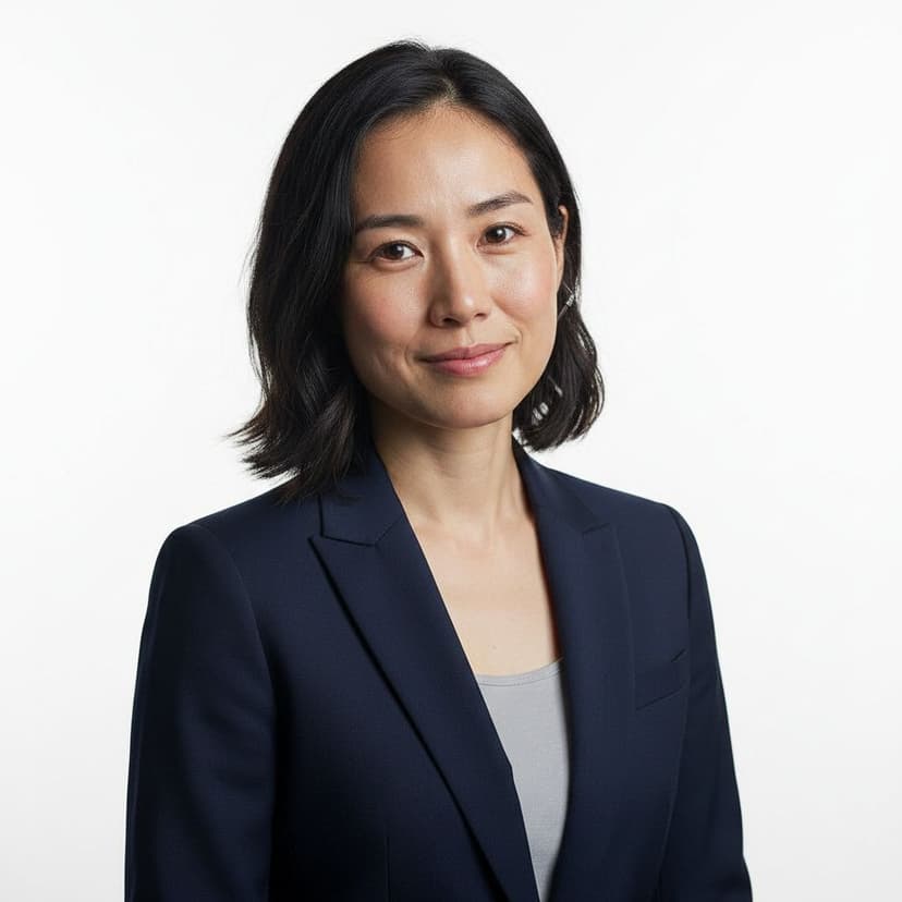 Professional CPA headshot of a woman in a blazer