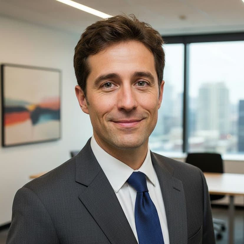 Professional physician headshot of a man in a business suit
