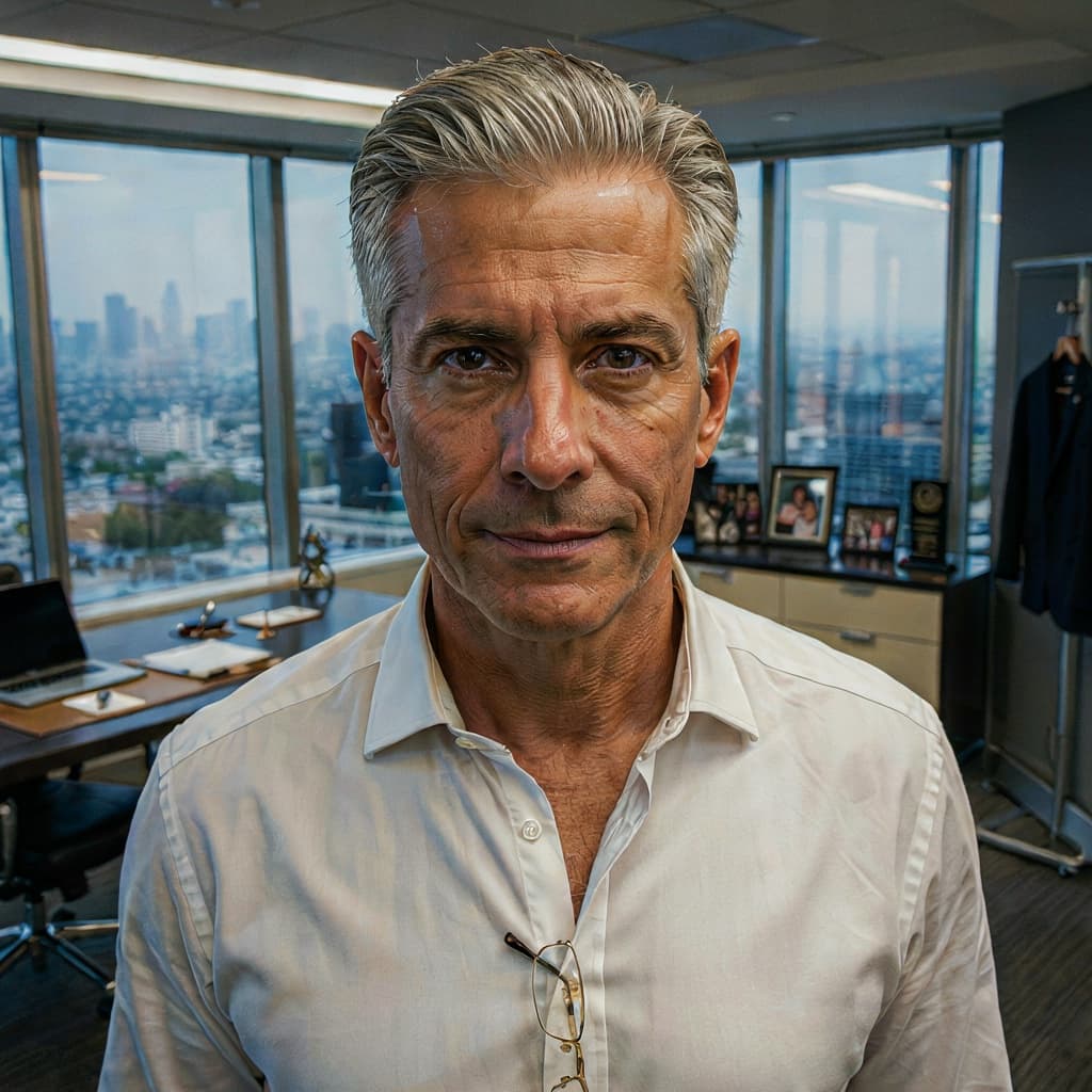 Casual photo of a man before his executive headshot
