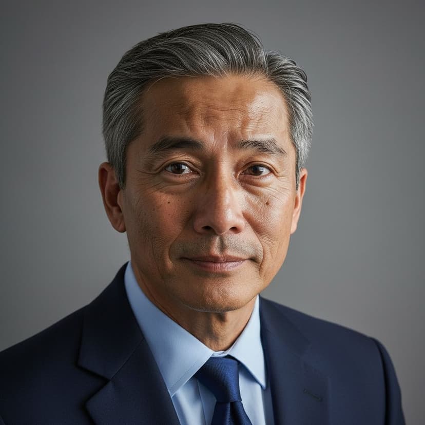 Professional financial advisor headshot of a man in a dark suit