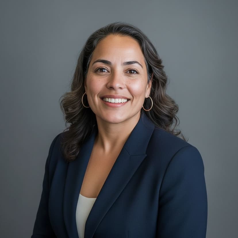 Professional insurance agent headshot of a woman in a blazer