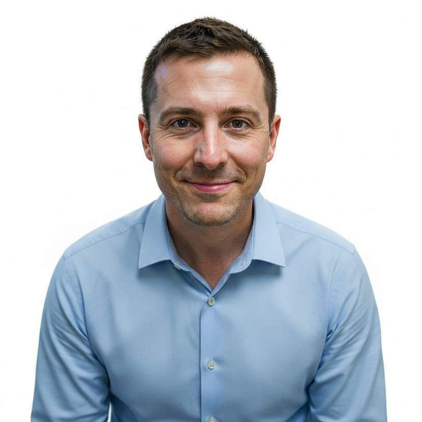 Professional RN headshot of a man in a smart shirt