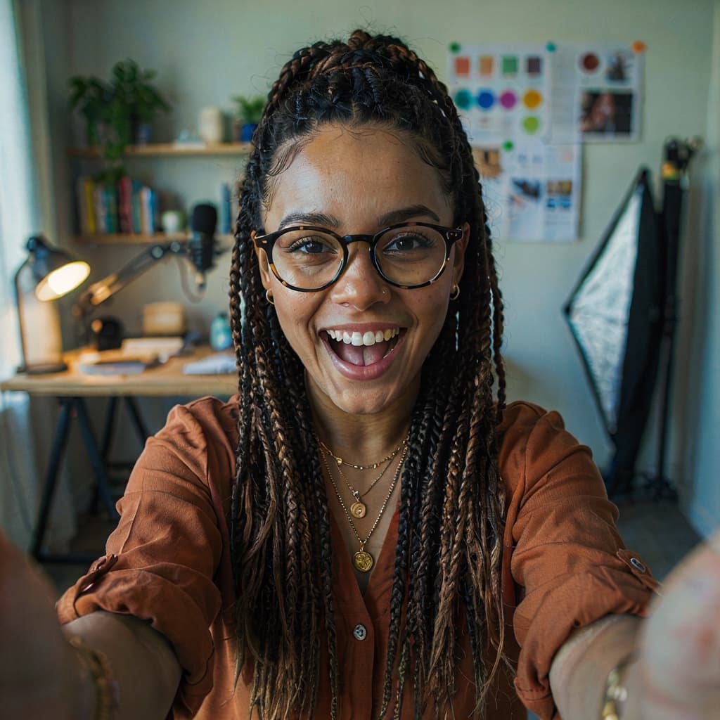 Casual photo of a woman before her personal branding headshot