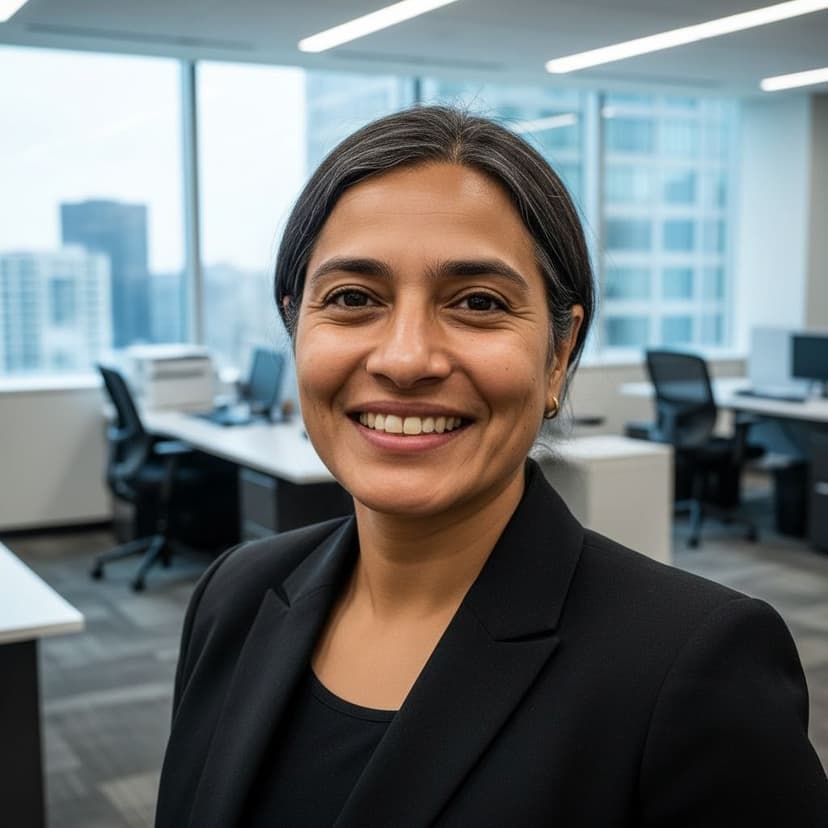 Professional professor headshot of a woman in a blazer