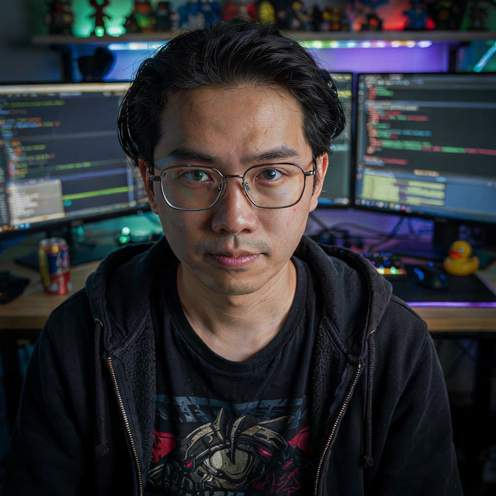 Casual photo of a man before his tech industry headshot