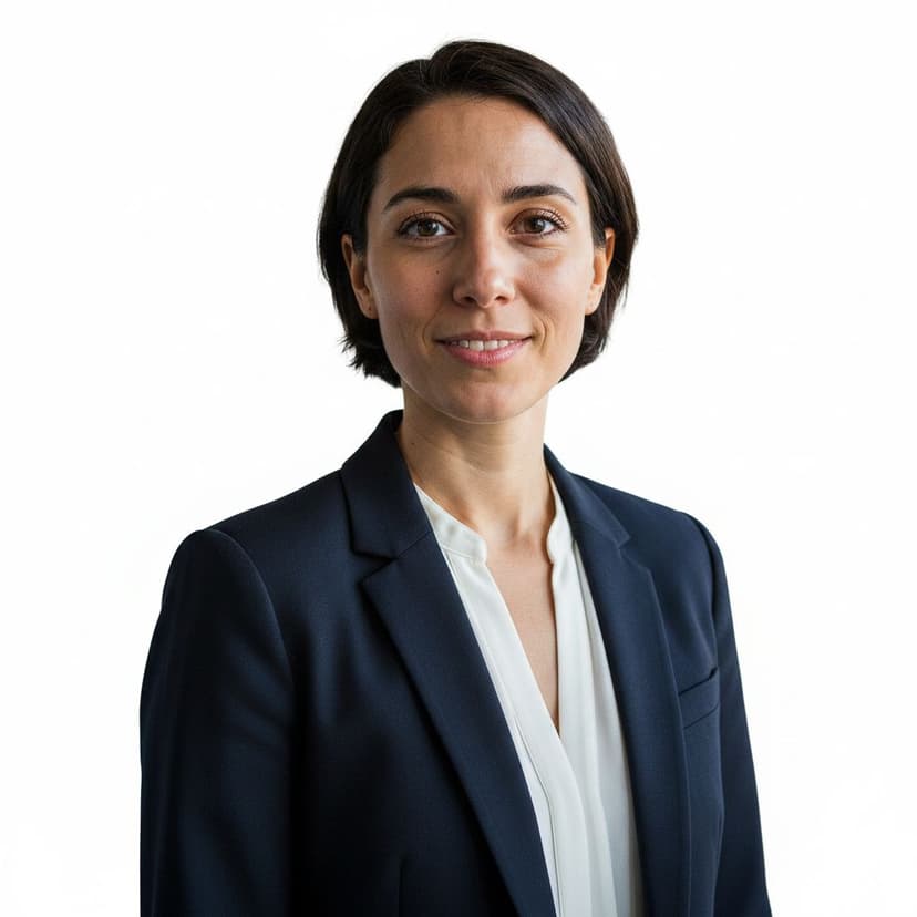 Professional founder headshot of a woman in a blazer