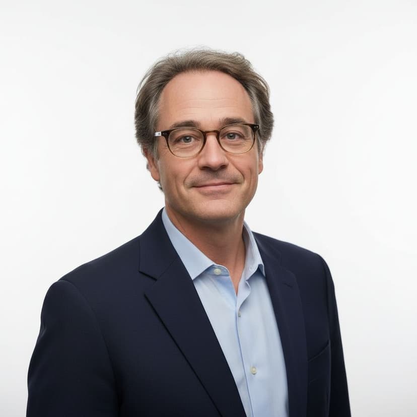 Professional pharmacist headshot of a man in a blazer