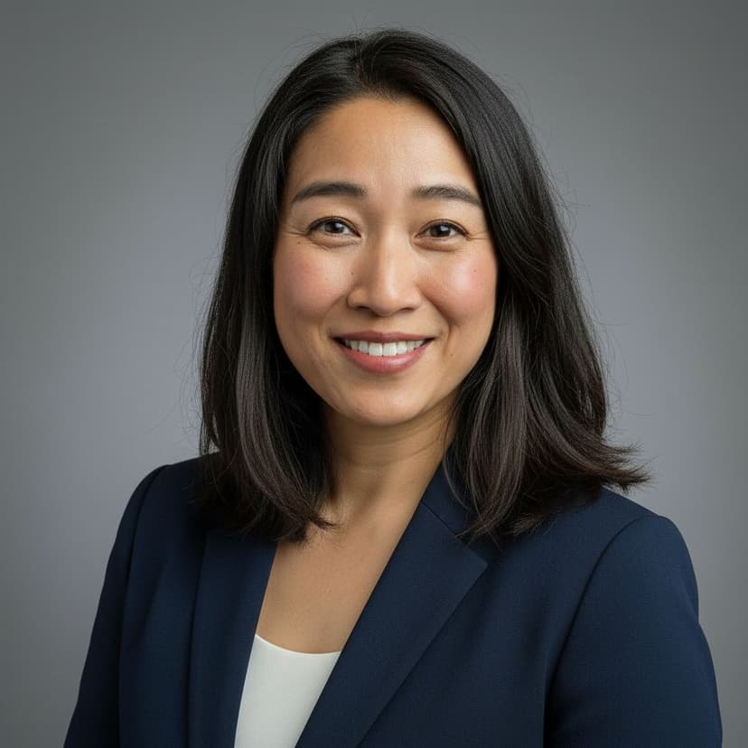 Professional speaker headshot of a woman in a blazer